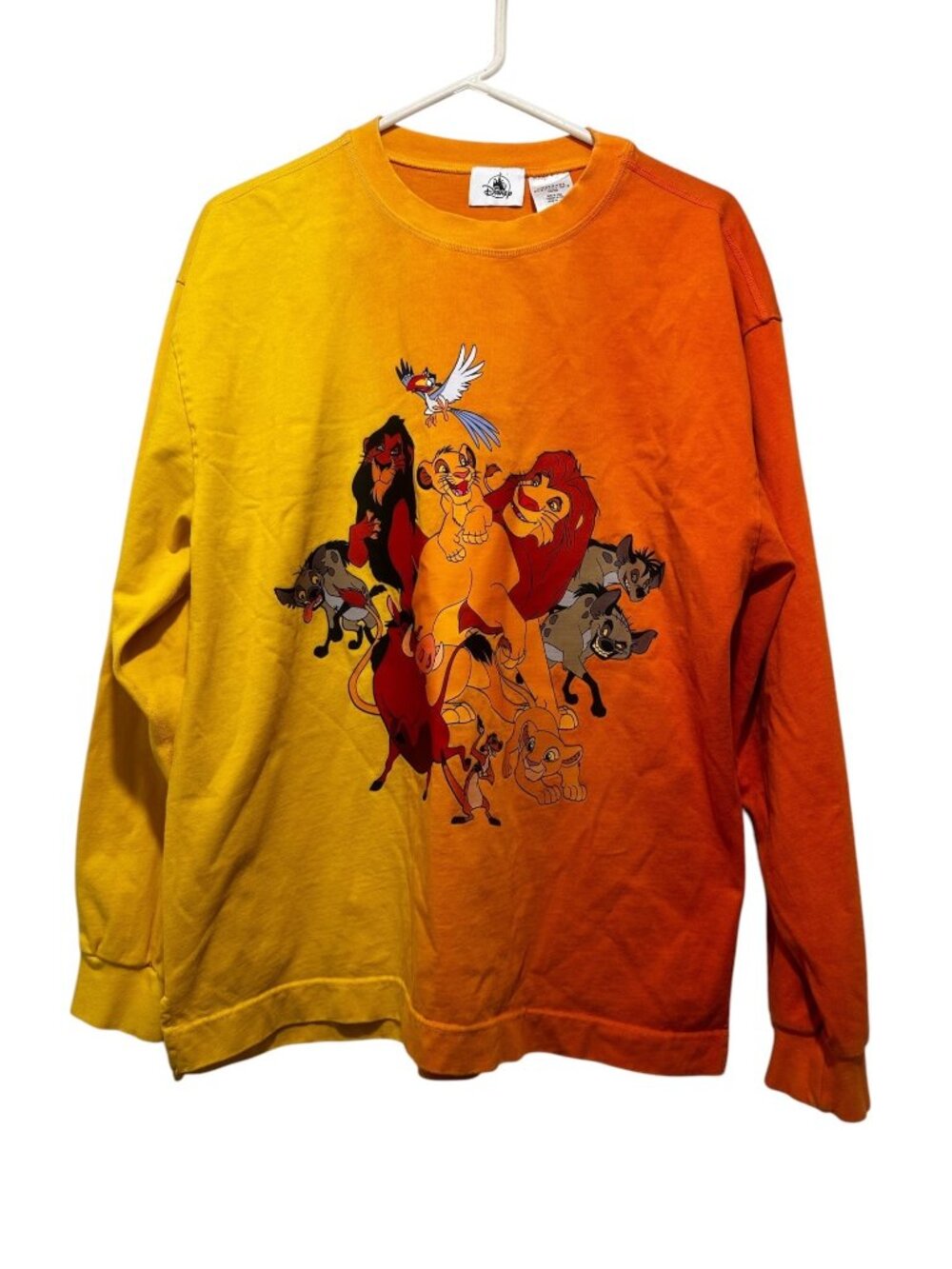 Disneyland Resort Lion King Crewneck Sweatshirt Medium DYE Print 30th Anniversar